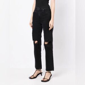 NWT SLVRLAKE Black Distressed Women's Jeans